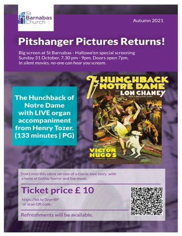 Hallowe'en special screening of The Hunchback of Notre Dame