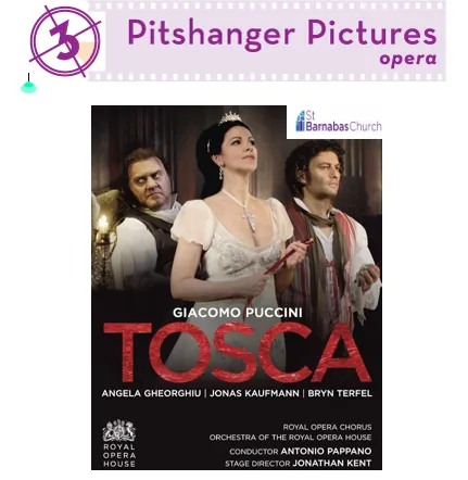 Poster for Pitshanger Pictures' opera screening of Puccini's Tosca